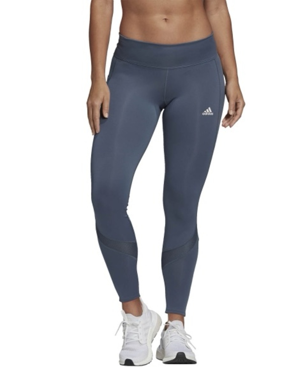 Adidas Aeroready Navy Blue Running Leggings - Size L - Zipper Pocket